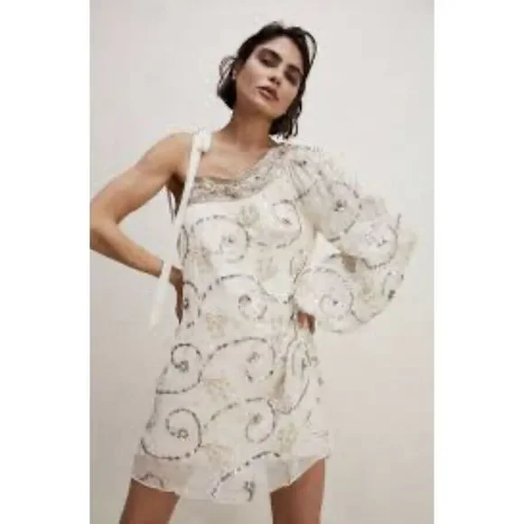 free people the only one mini dress FP One Dea Mini Dress at Free People in White, Size: S
